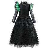 Mädchen Wicked Hexe Elphaba schwarz Kleid Cosplay Kostüm